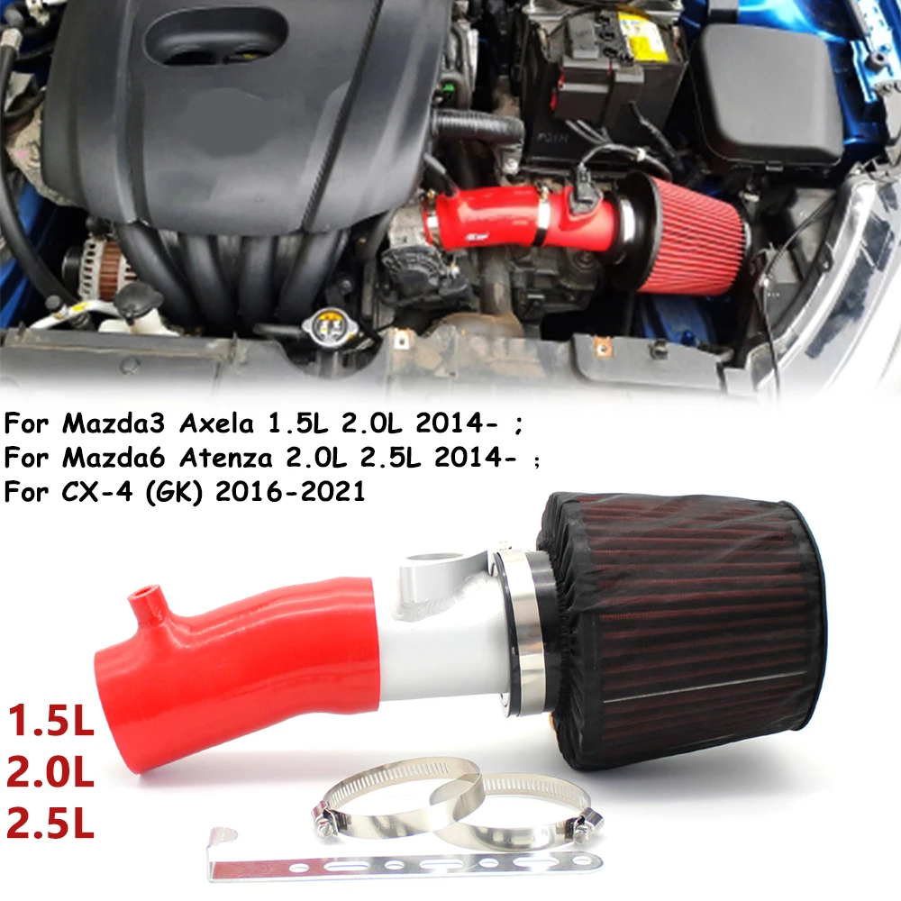 

High Flow Car Air Filter Replacement for Mazda 3 6 CX-4 Axela 1.5L 2L 2.5L Automotive Parts High Flow Cold Air Intake Pipe Kits