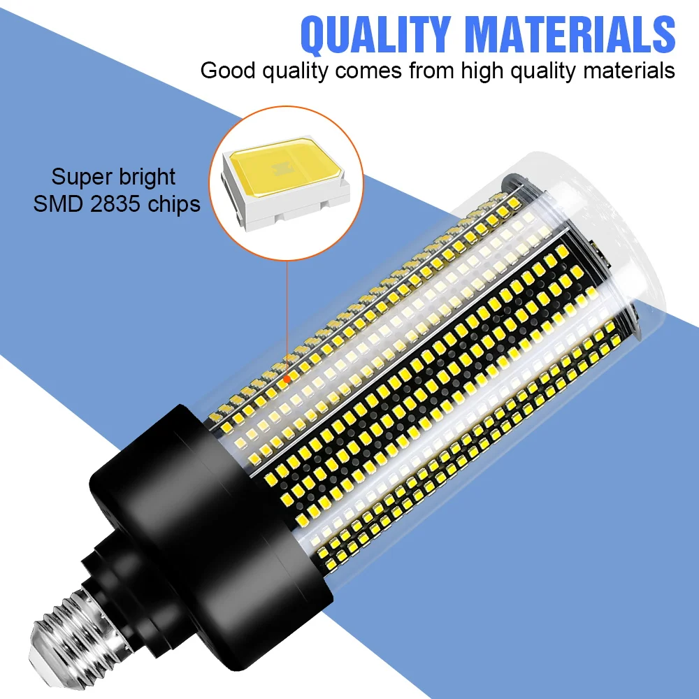 100W LED Light Bulb E27 Corn Lamp 220V Chandelier Bulb E29 Spotlight 110V No Flicker Lamp Home Bedroom Lighting Cool/Warm White