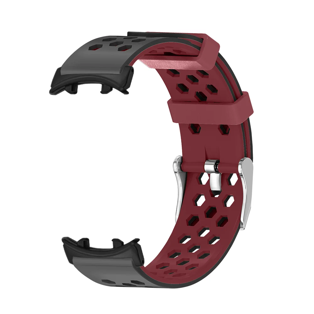 

Quick Release Watch Strap For Honor Fit Elegant/Vitality Edition Breathable Hexagonal Air Hole Durable Silicone Smartwatch Strap