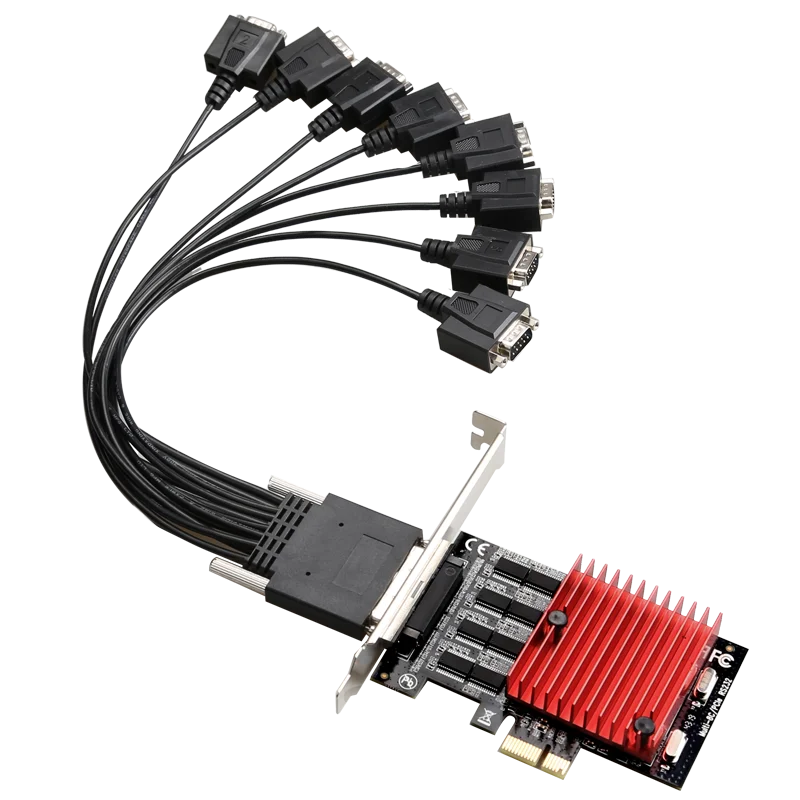

Factory direct sales 8 ports RS232 express series card 8 serial port expansion card other computer accessories