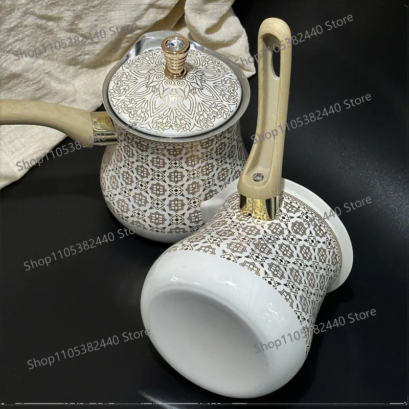 Stainless steel coffee pot, milk cup, ethnic style coffee pot, chocolate butter milk cup, sub-teapot