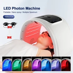 foreverlily LED Face Mask Machine 7 Colors Light Photon Skin Rejuvenation Facial Body Beauty Spa Nano Spray Face Body Skin Care