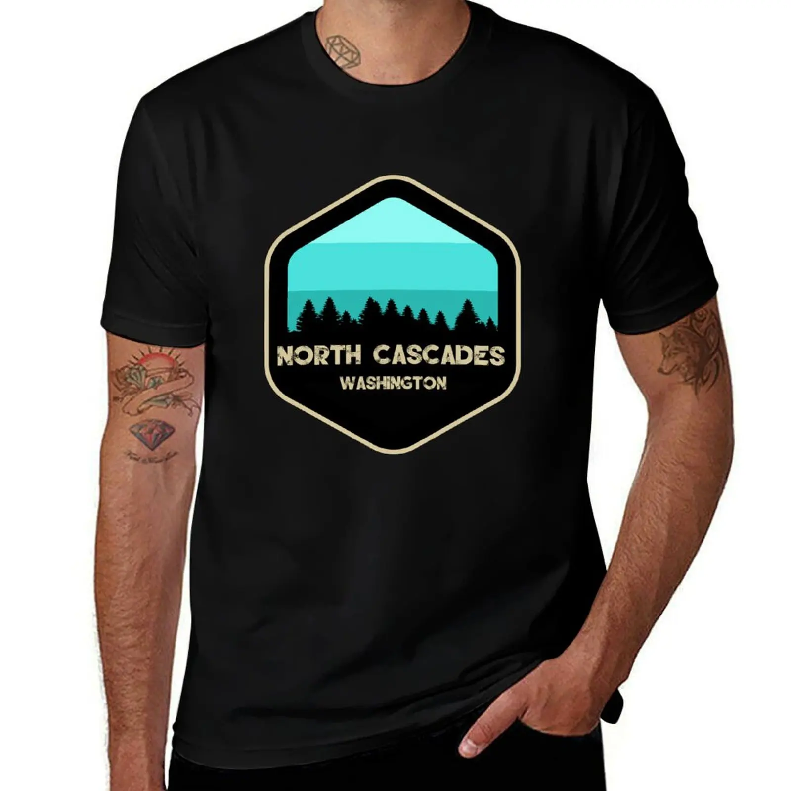 

North Cascades National Park T-Shirt oversized graphic tee gifts for boyfriend vintage anime shirt mens graphic t-shirts funny