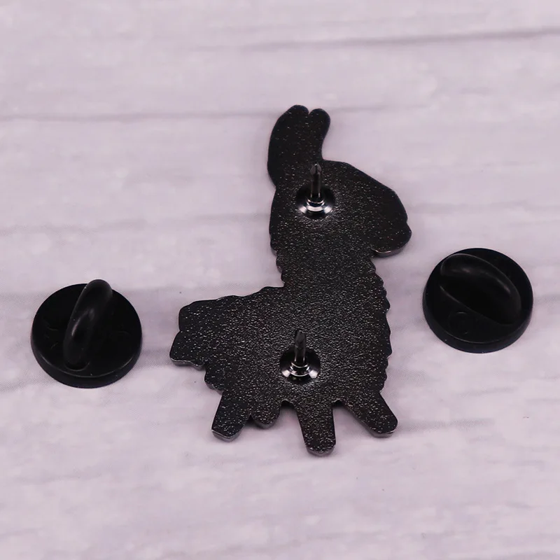 Magic Castle Type Brooch Cute Little Donkey Umbrella Badge Metal Enamel Pin Fancy Jewelry Decoration  Friend  Surprise Gift