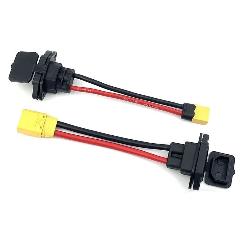 XT60/XT90 To C14 3pin Male Female Power Socket 10AWG/12AWG Battery Car Charging Wire Connector New Energy E-bike Charging Cable