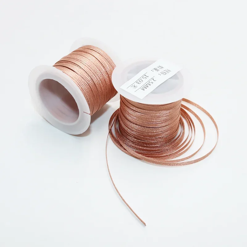 Fio de cobre 15/8m comprimento 2.0/2.5/3mm largura desoldering trança pavio removedor de solda fios para pcb bga soldagem retrabalho ferramenta de solda