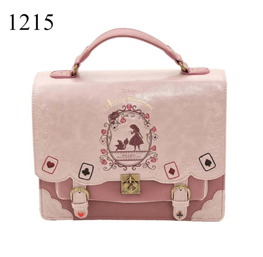 Japan Bag Lolita Wonderland Embroidery Tote Handbag Shouldbag Women Lady Designer Handbag Messenger Bag School Bag