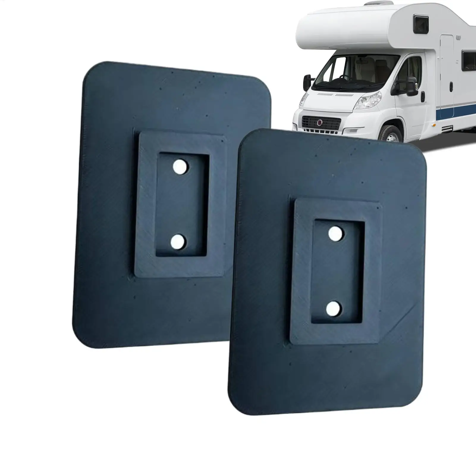 

2pcs Heavy Duty RV Awning Support Plate Portable Awning Foot Pads For Camping Caravan Marine Beach Dock Outdoor Picnic Holiday