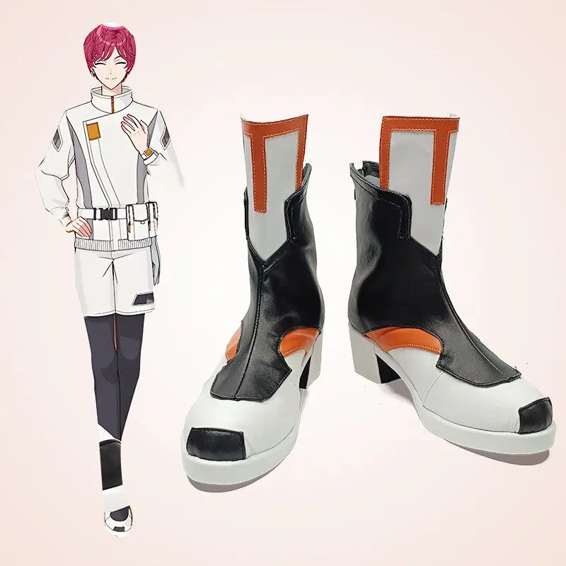 Anime Promise of Wizard Chloe Cosplay Shoes Black Short PU Leather Boots For Halloween Carnival