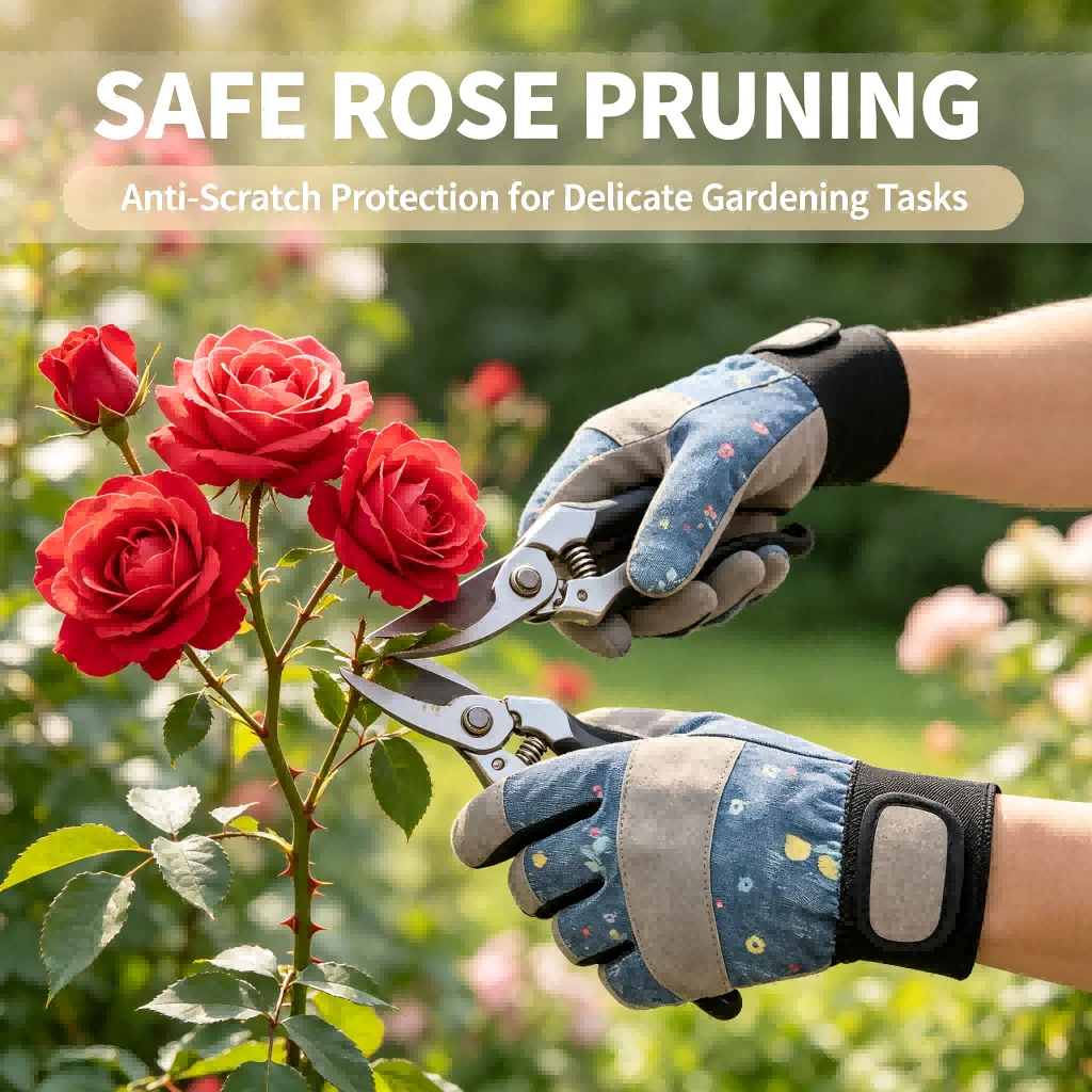 Microfiber Gardening Gloves Designed for Abrasion Resistance and Reliable for protection Multiple Garden Activities