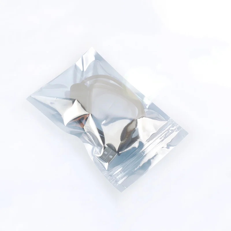100 bone-stick bags, anti-static ziplock bags, mobile phone packaging bags, flat mouth storage bags, printed logo