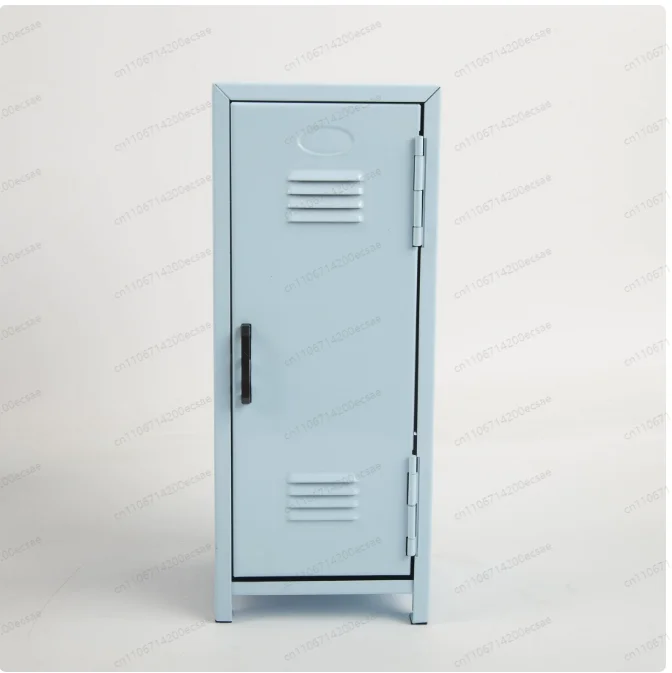 Iron Storage Box Dormitory Cosmetics Storage Cabinet Mini Safe Girls' Holiday Gifts Desktop Small Items Mini Storage Cabinet