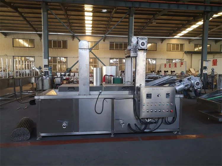 Industrial Continuous Frying Machine Electric Gas Snacks Fryer Machine