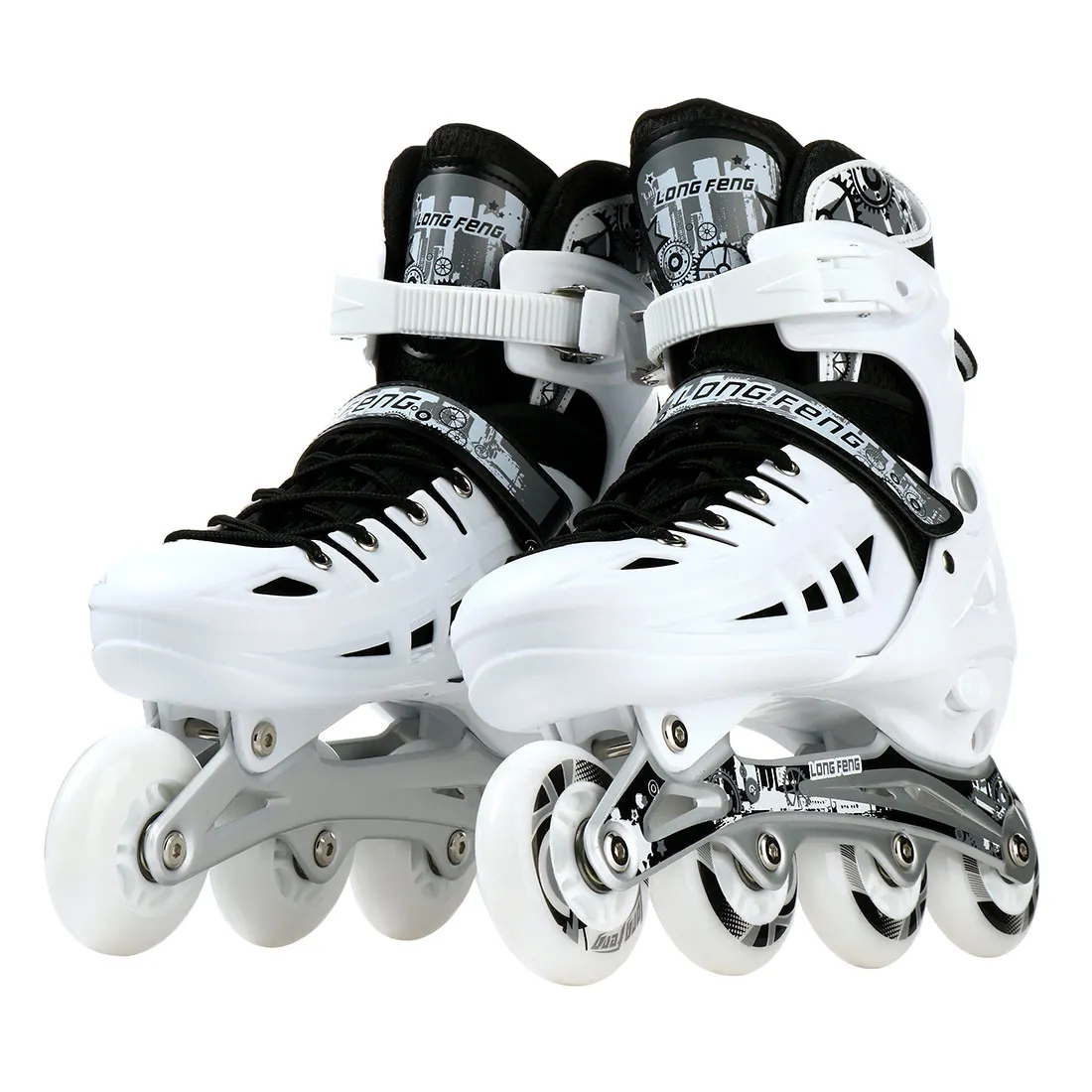 Adjustable Roller Skates Shoes 4-Wheel Flashing Wheels Professional Inline Skate Shoes For Adult Men Wonmen Racing Speed Skating