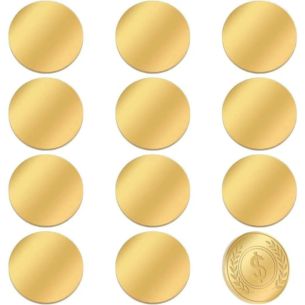 

12pcs Blank Coins for Engraving 32mm Metal Stamping Blanks Blank Challenge Coins 304 Stainless Steel Coin Blanks