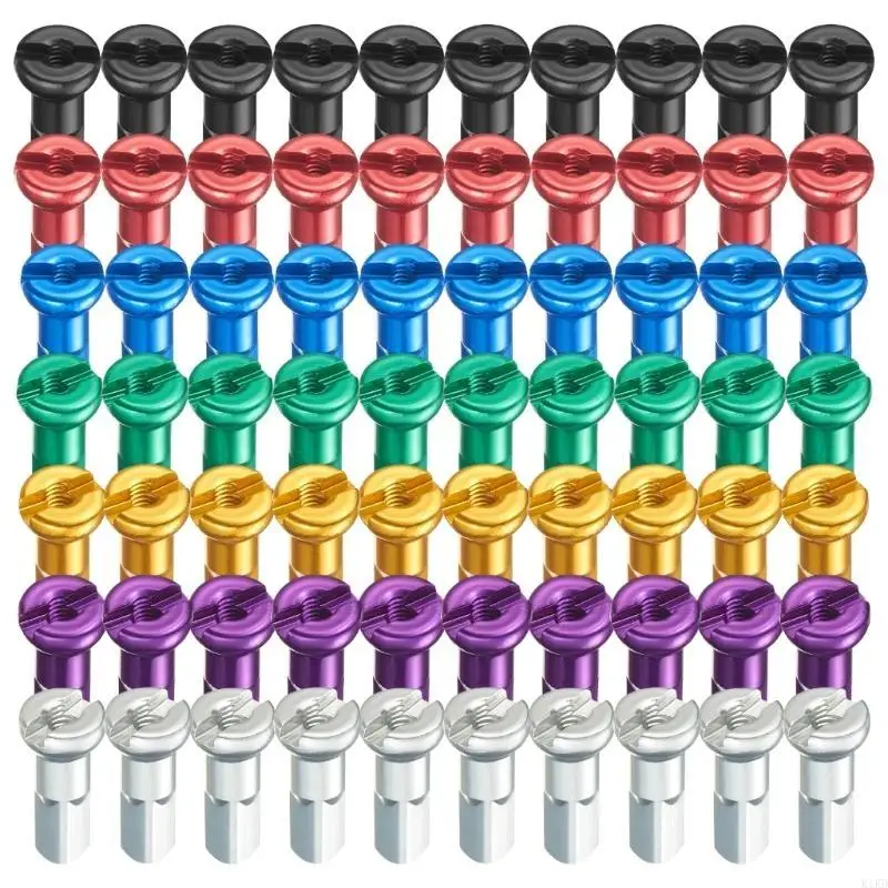 

K1KD 10Pcs Bike Spoke Nipples Caps Head End Tip for Mountain Road Bicycles Enduring