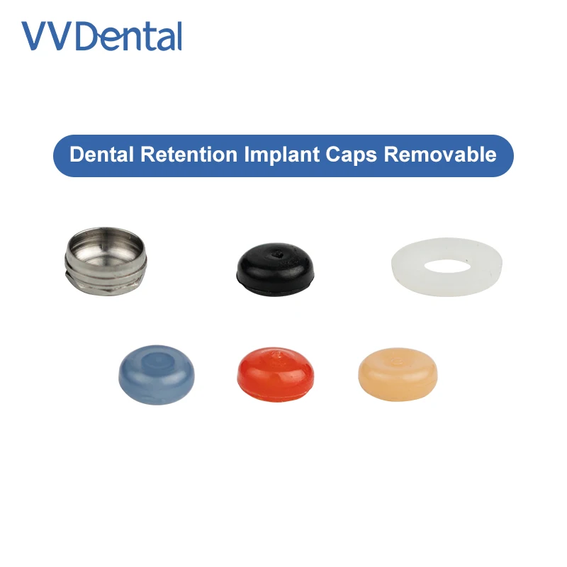 

VV Dental Implant Retention Caps Removable Insertion Extraction Universal Locator Core Abutment Overdenture Attachment Kit