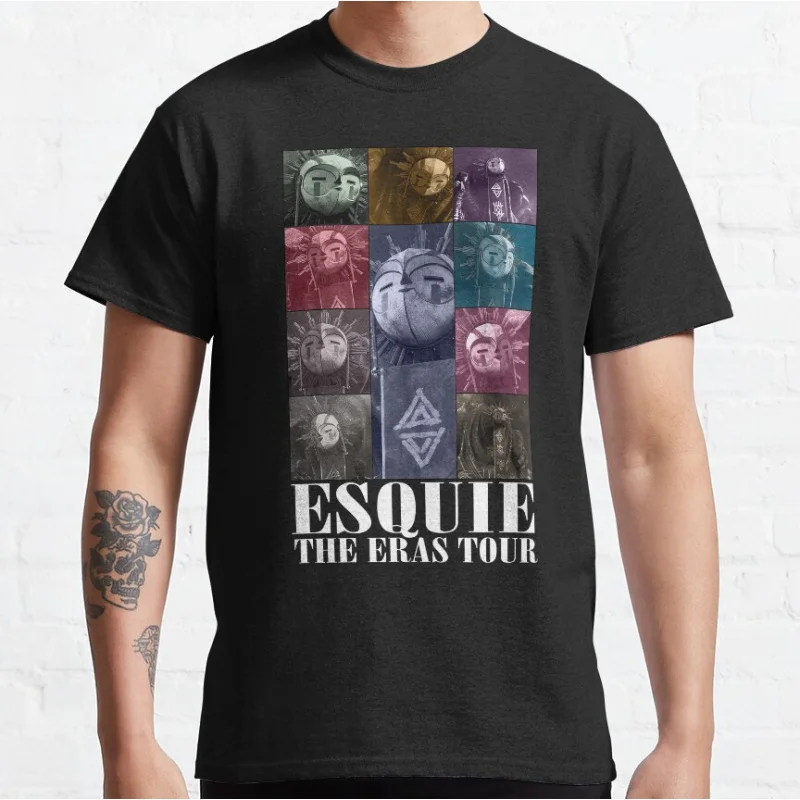 

Esquie Eras Tour Clair Obscur Expedition 33 2025 new Dark Fantasy video game T-shirt Large size Adult Tops S-6XL