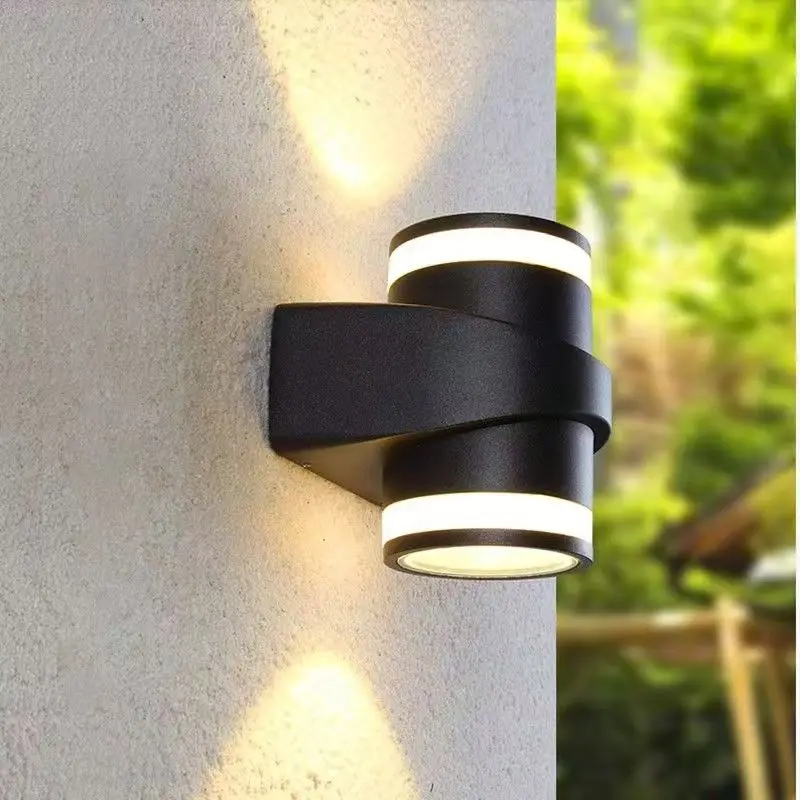 Outdoor IP65 waterproof cylindrical wall lamp, suitable for balconies, corridors, staircases, gardens and decorative lighting