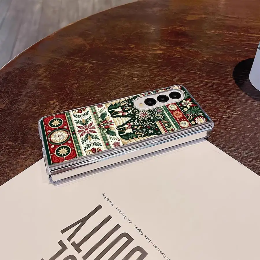 Transparent Soft Phone Cover Case for Samsung Galaxy ZFold3 ZFold6 ZFold5 ZFold4 Z Fold 7 6 5 4 3 ZFold7 Christmas Hot #6