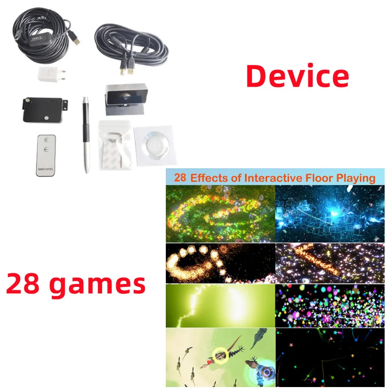 Built In 28ผลกระทบฟรี Interactive Floor Projection เกมอุปกรณ์ชั้น Interactive เกมสำหรับช้อปปิ้งโฆษณา