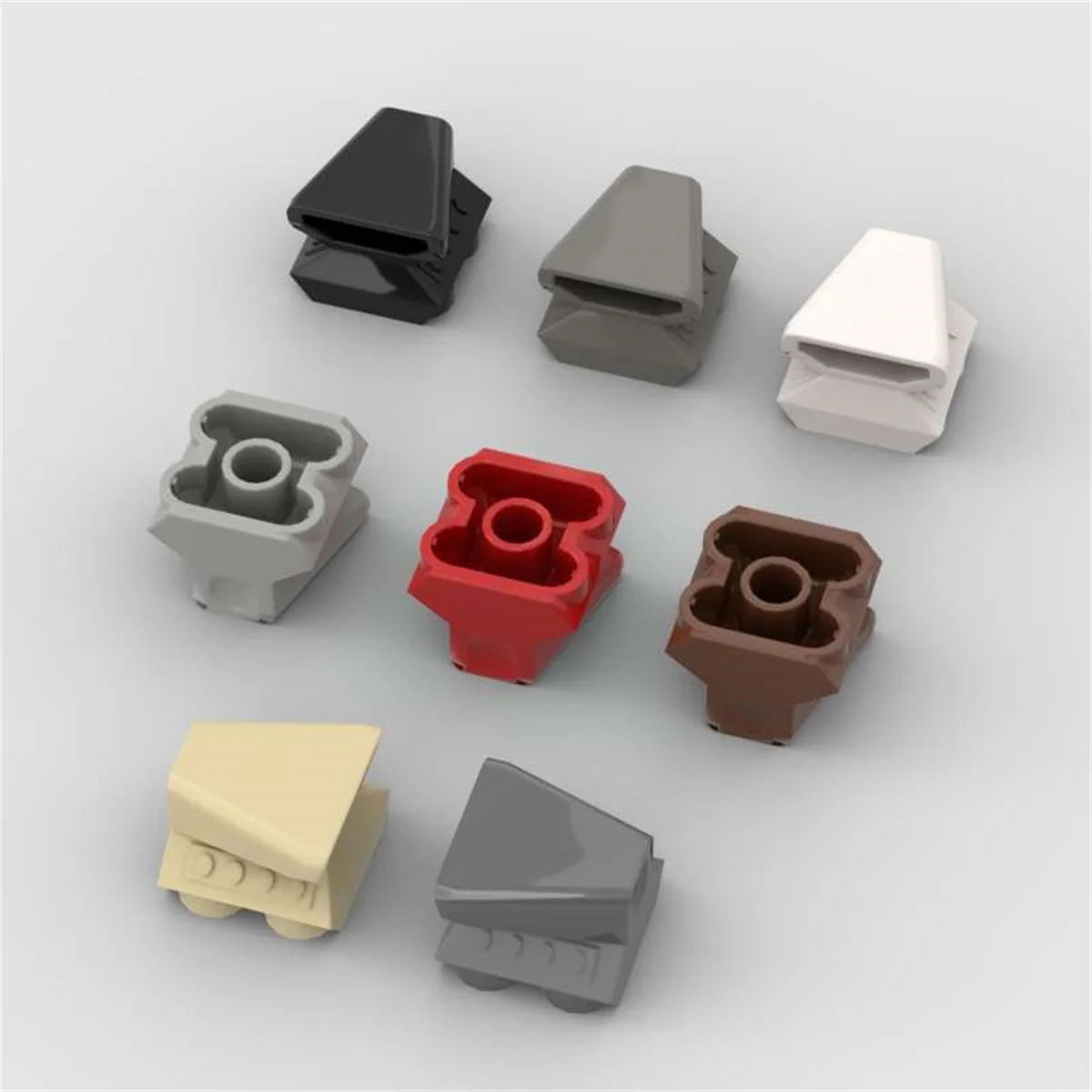 10PCS Puzzle Particle 50943 Air Scoop Engine Top 2x2 Building Blocks Vehicle Bricks Educational DIY Toys Gifts