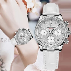 2024 PAGANI DESIGN New Women Watches Top Brand Quartz Watch For Lady Automatic Date Speed Chronograph Sapphire Mirror Wristwatch