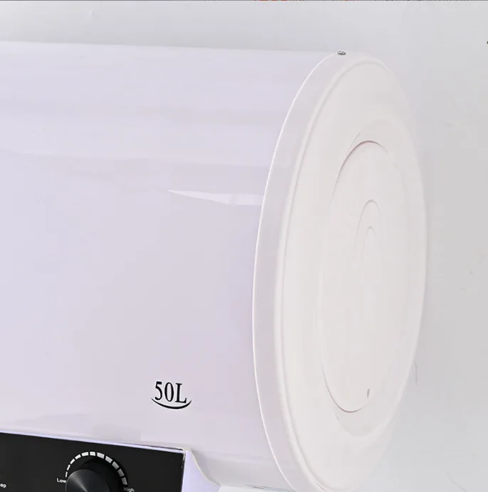 Vertical Electric Water Heater for Household Bath 40/50/60/80L Storage Plastic Housing