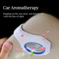 Creative  Car Sun Visor Perfume New Technique Breathable Film Car Fragrance Rich Aroma Essential Oil Deodoriza Car Air Freshener