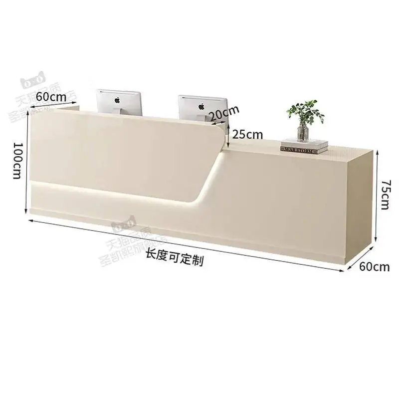 

Luxury Modern Reception Desks Salon Beauty Home Clinic Reception Desks Office Bancone Bar Lusso Office Furniture