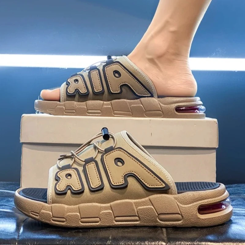 

Мужские спортивные шлепанцы с воздушной подушкой, летние, новые, из ПВХ, мягкие, нескользящие, мужские вьетнамки, Chanclas Hombre, тапочки для мужчин