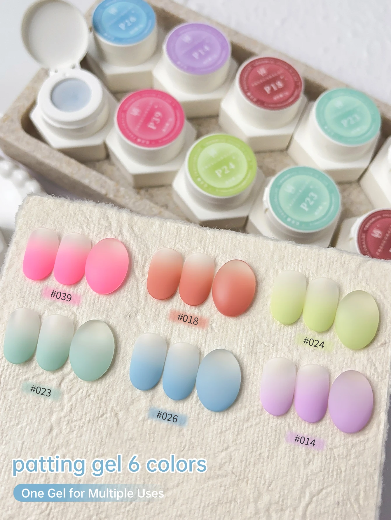 

FRESCOBALDI 6-color brushable, highly saturated semi-solid gel nail polish, suitable for salon and DIY use all seasons