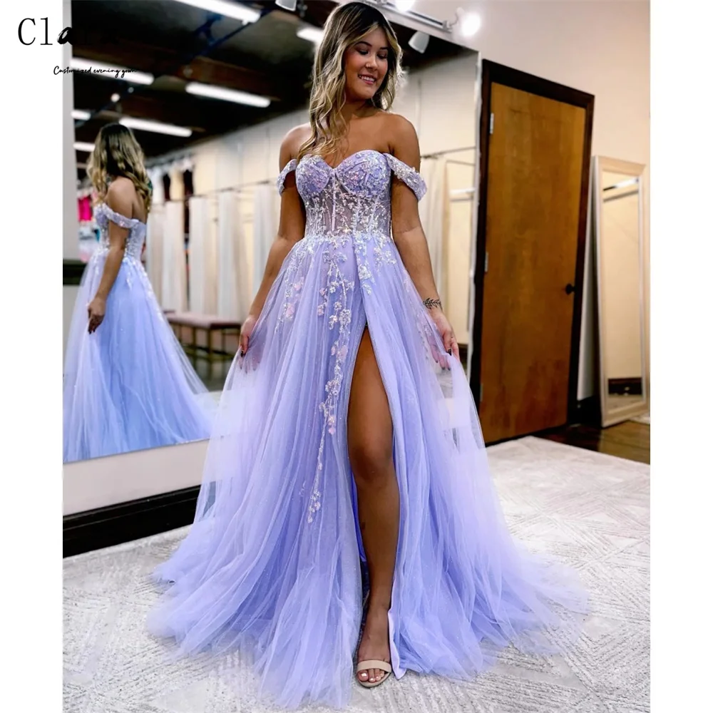 

Clara Custom-made Side Slits Spaghetti Straps A-line Lace Elegant Dresses for Woman Party Wedding Formal & Evening Gowns Dress