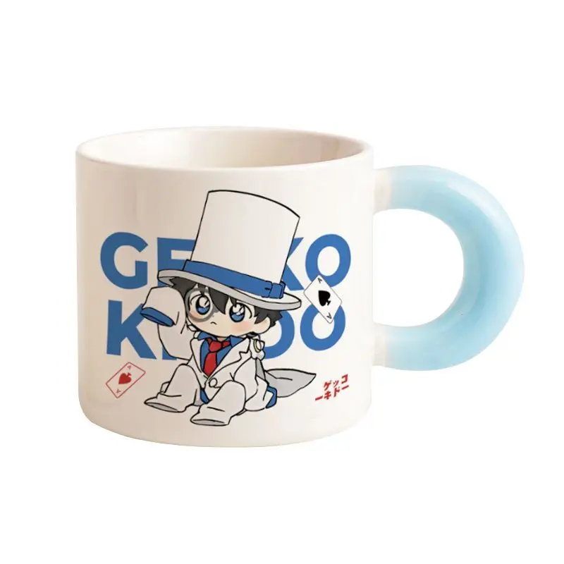 Detektiv Conan Anime Zweidimensionaler Kind der Phantomdieb Zeichentrickfigur Keramiktasse personalisierter Wasserbecher mit großer Kapazität