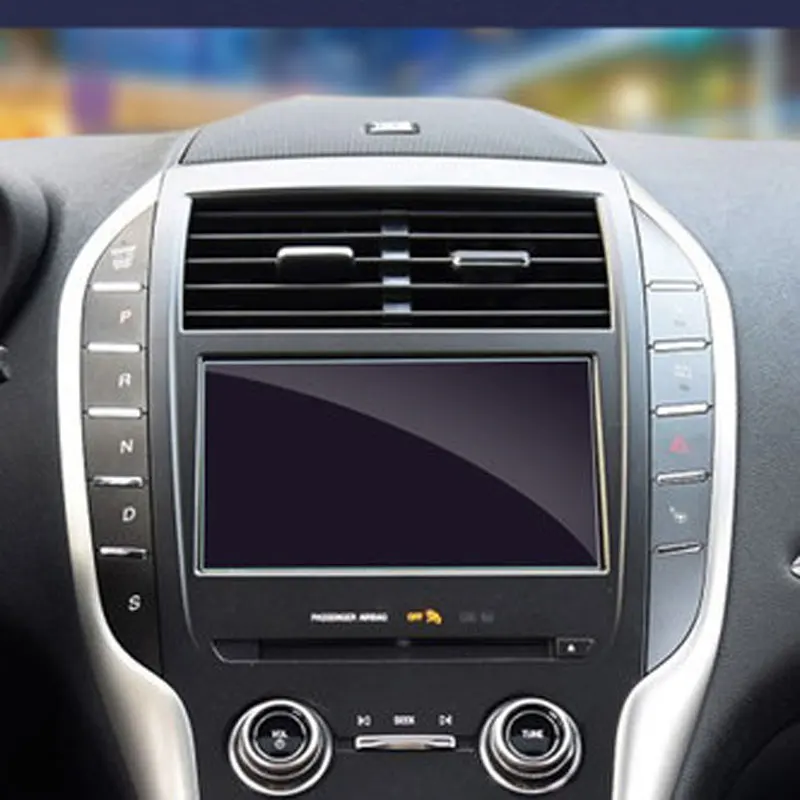 Car GPS Navigation Screen Protector for Lincoln MKC MKZ MKS MKT MKX Interior Tempered Glass Protect Film Accessories 2016-2017