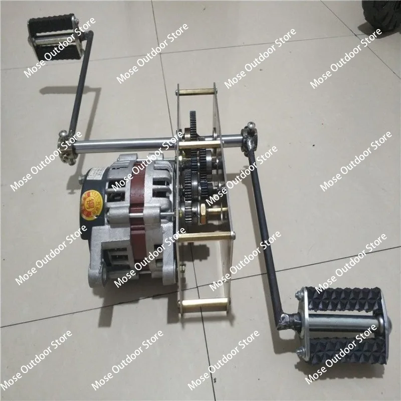 DC Pedal Generator Battery Charging AC Permanent Magnet Brushless High-power 12V 24V 2000W 220V 800W