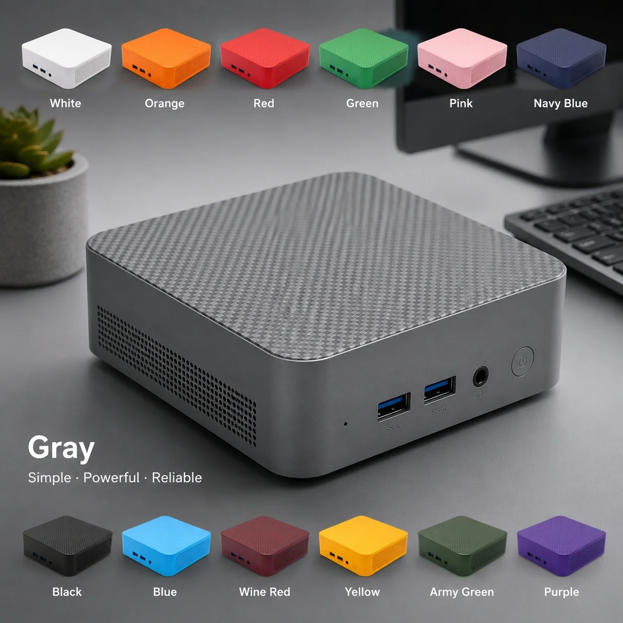 2026 Mini PC Core N150 Windows 11 Computer 16GB RAM 1TB SSD Bright Gaming Computer 4K HD Mini Desktop PC Gamer