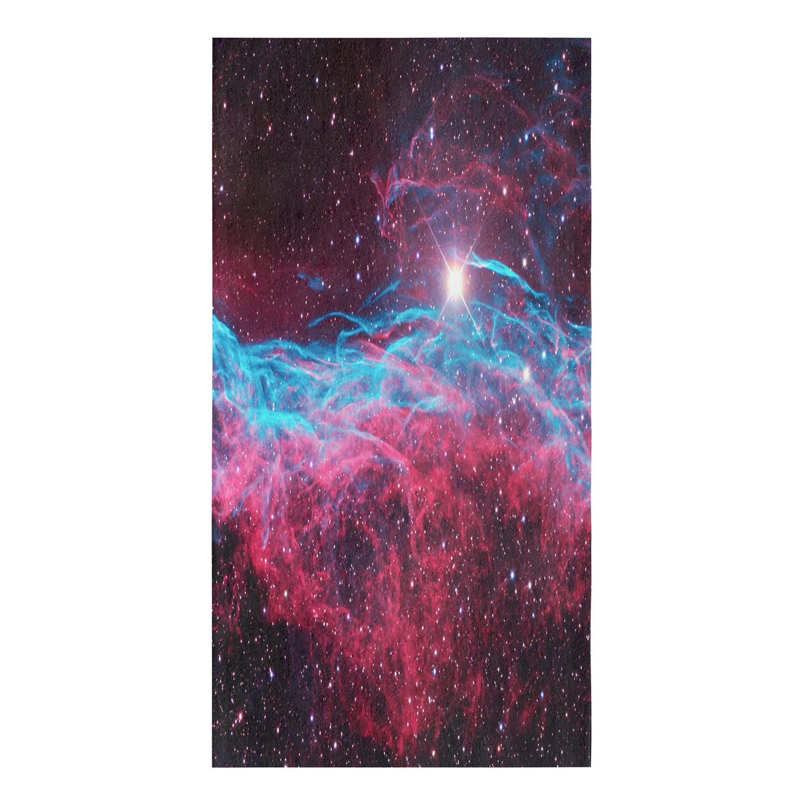 Universe Starry Sky Flash Stars Fantasy Printed Tea Hand Towel Kitchen Dishcloth Water Absorption Household Cleaning Cloth