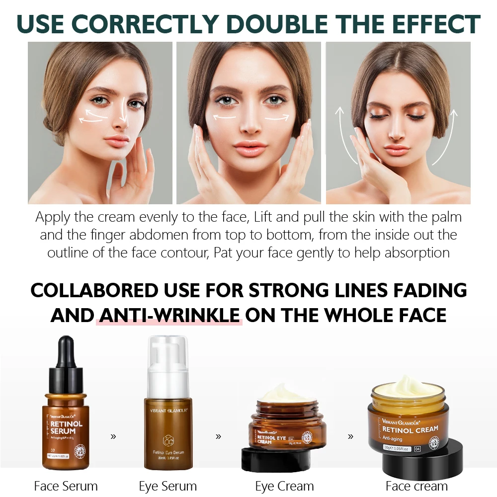 Retinol Moisturizer Face Cream Repairing Moisturizing Nourishing Cream Brightening Skin Facial Cream Anti Aging Face Skin Care