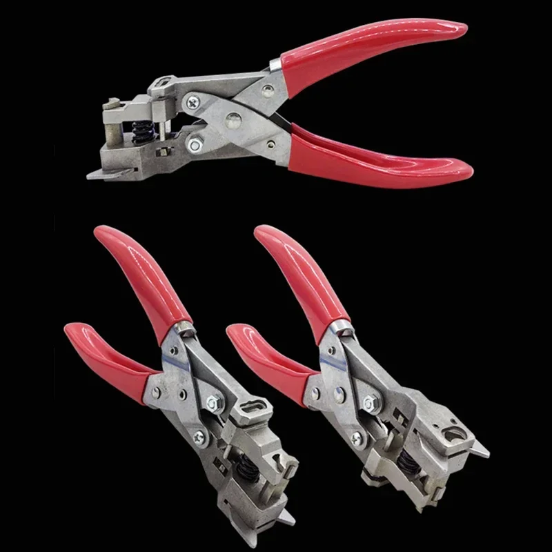 Portable PVC ID Card Punching Pliers r5 Chamfer 5mm Round Hole/3mm Flat Hole Card Handheld Punching And Binding Tool