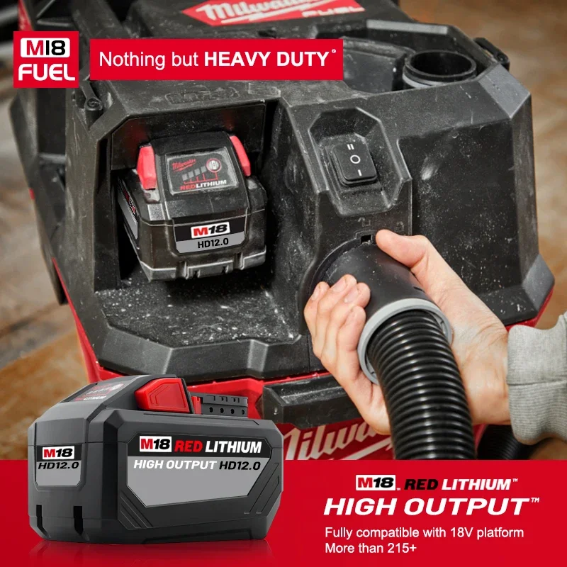 Original Milwaukee M18 18V 12.0Ah 15-Cells 21700 Li-ion Rechargeable Battery, Replacement, For 48-11-1815 48-11-1850 Power Tools 6