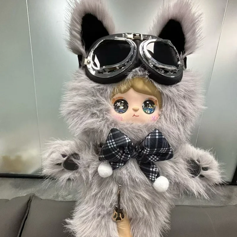

New Original Ip Mielno Trendy Blind Box New Animal Series Kapibala Elk 600% Large Hairy Doll Trendy Blind Box Christmas Gift