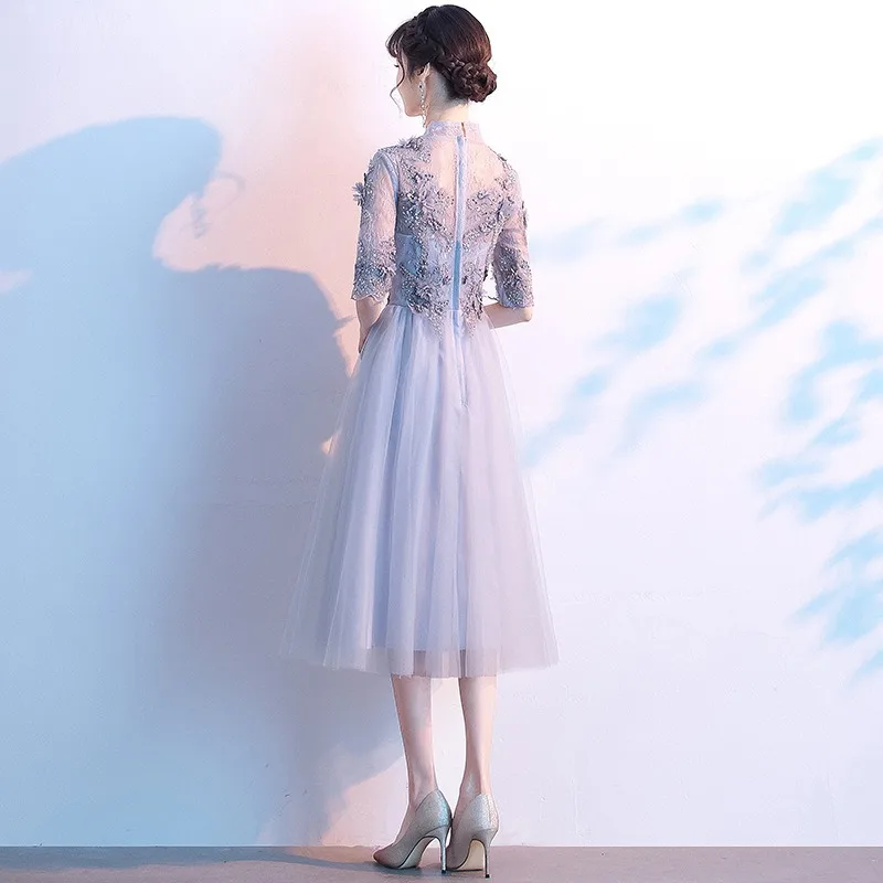 فستان سهرة حالمة مطرز للسيدات جديد لعام 2025، موضة نسائية، تنحيف، نمط الولائم، فستان وصيفة العروس، فستان عيد الميلاد #2