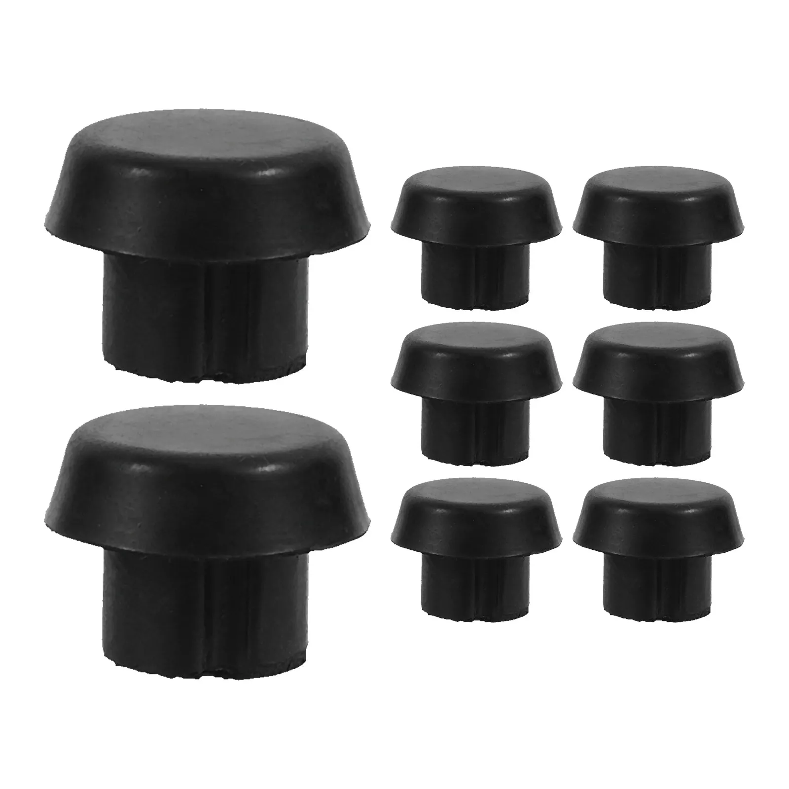 

8Pcs Billiard Cue Rubber Bottom High Elasticity Bumper Pool Stick End Protector Cap for Quiet Stable Precise Shots on