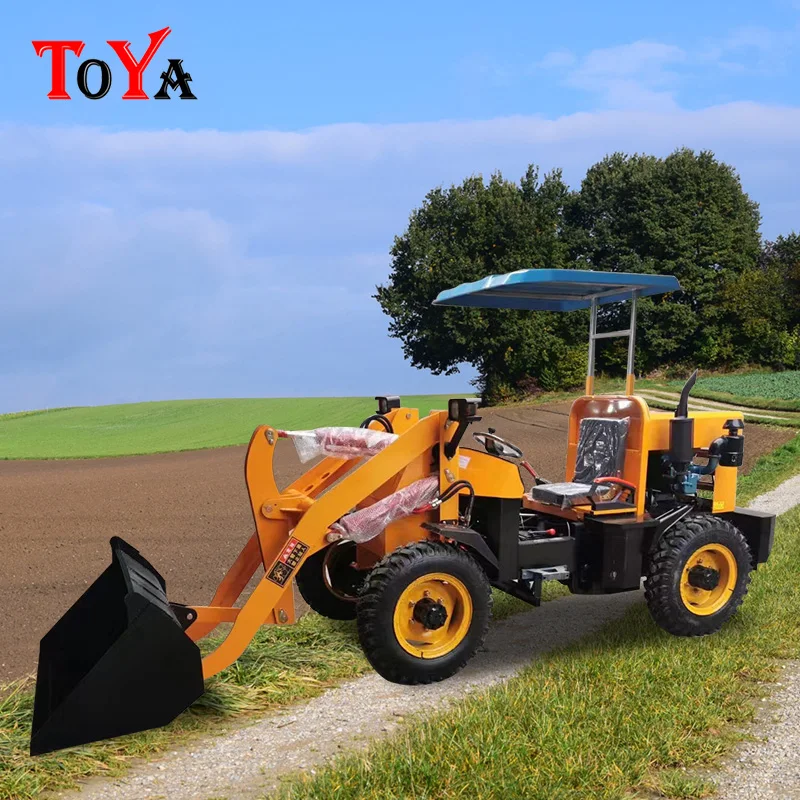 

Telescopic wheeled diesel loader 400 kg 600 household agricultural four-wheel drive loader customized