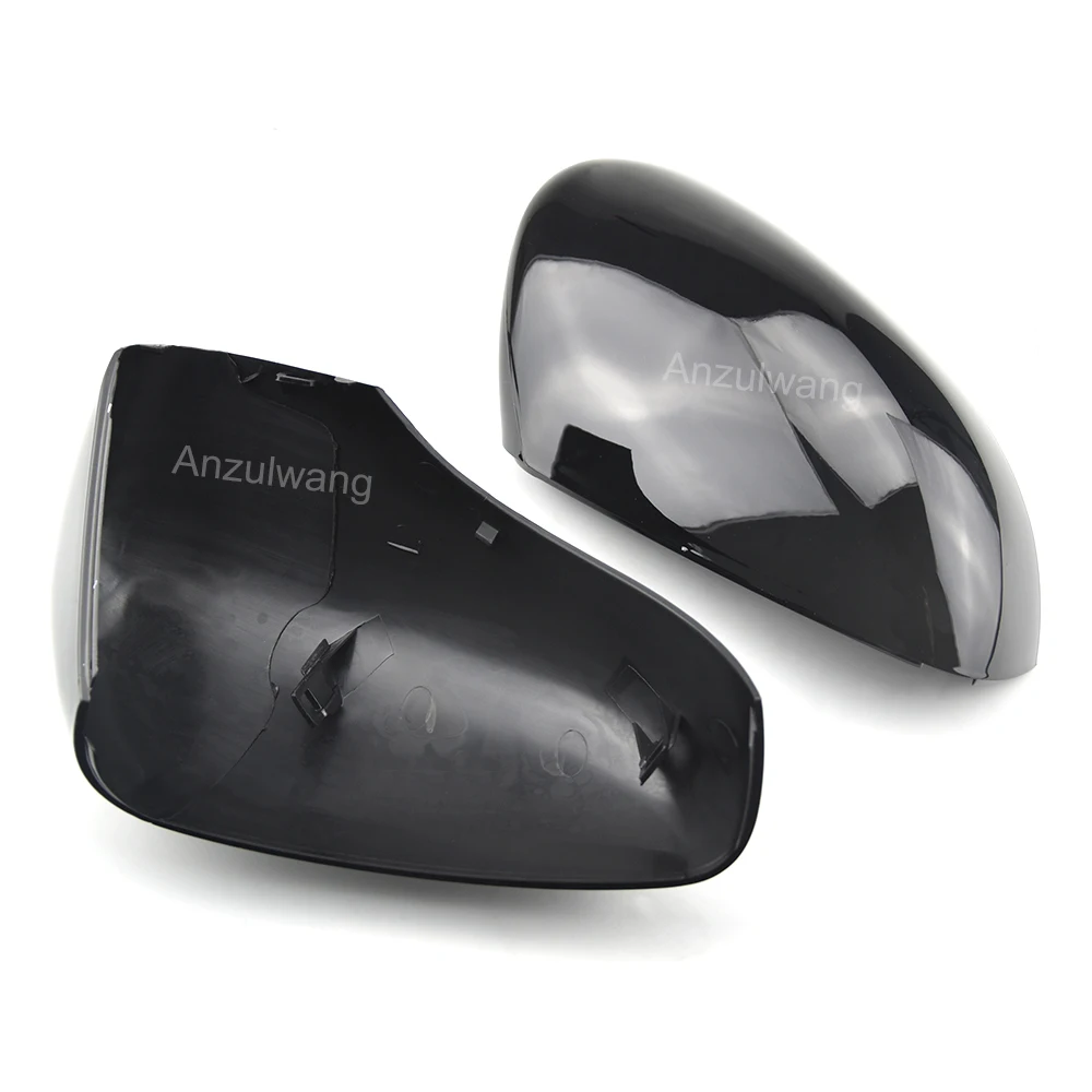 Glossy Black Car Side Door Rearview Mirror Cover Cap For Renault Clio 4 Mk4 / Zoe / Captur 2012-2019 Mirror Case