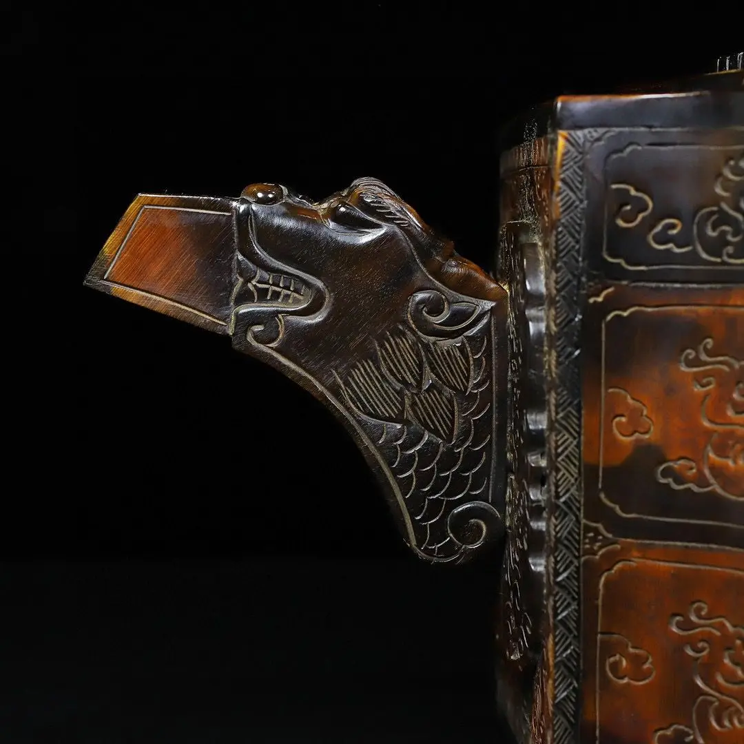 القرن إبريق النبيذ مثمنة زخرفة مجموعة ديكور المنزل هدية #5