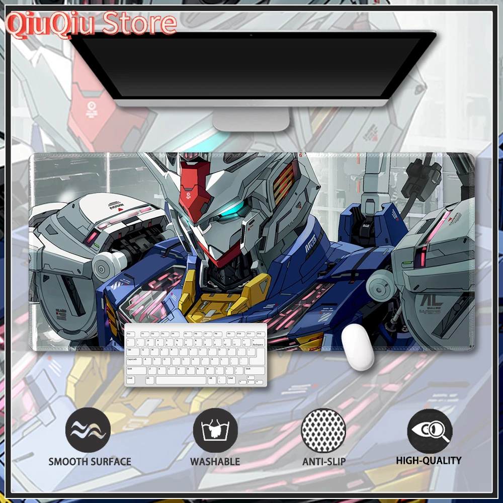 

Gundam RX-00 Customised Mouse Pad Gaming Table Mat Stitched Edge Rubber Extended Mousepad Large Stitched Edge Deskpad Computer D