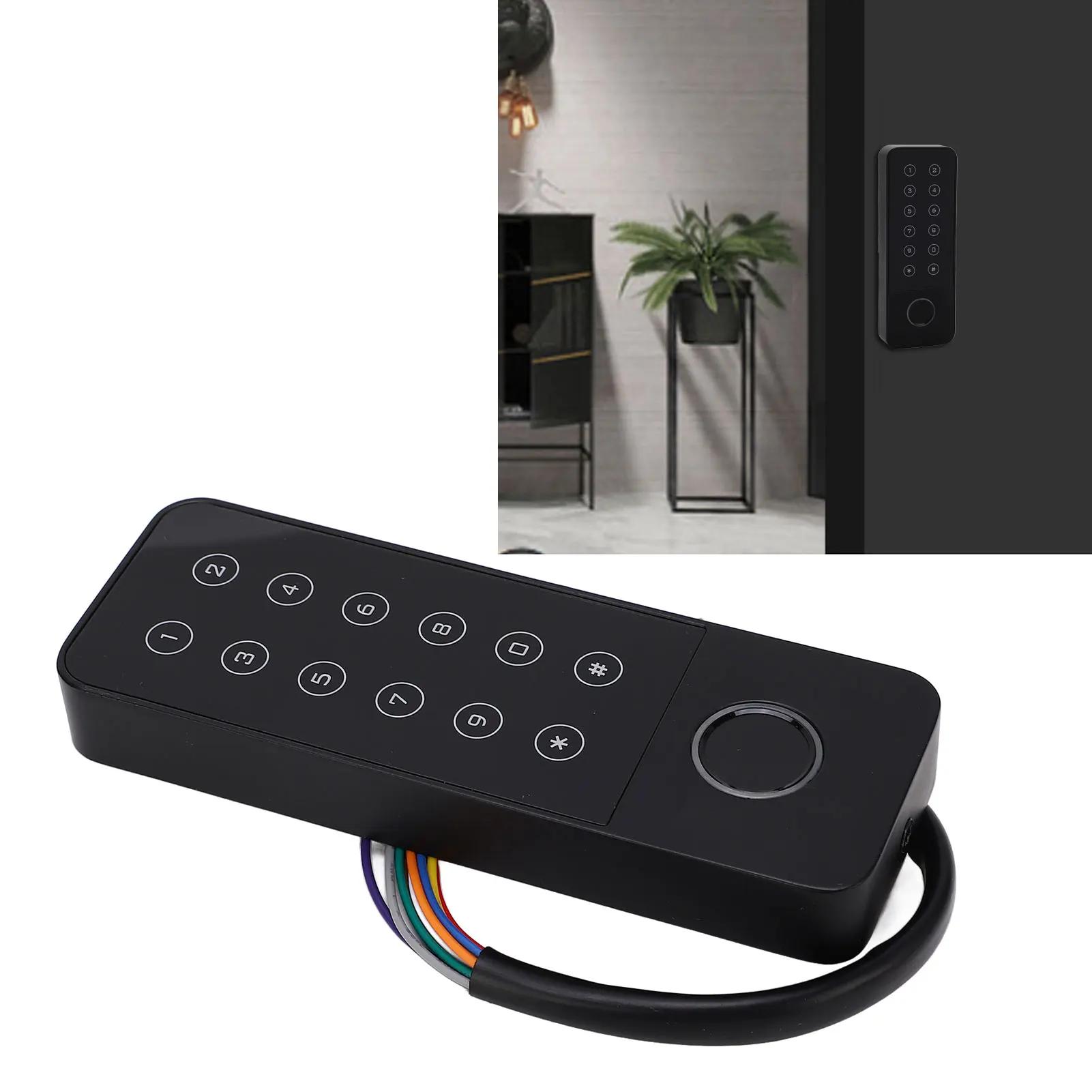 ZK30 Door Access Control System Waterproof ID Card Fingerprint Password 2120 Users 200 Fingerprints for Appartment Offices