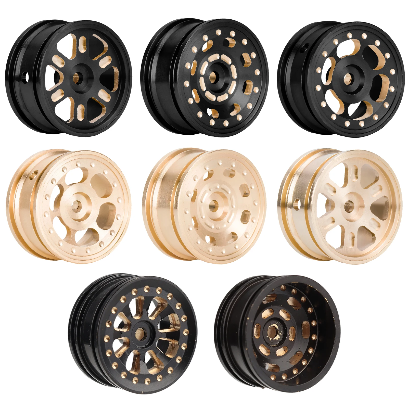 

Латунные колеса HobbyPark 0,7 дюйма для моделей 1/30 Axial SCX30, запасные части для тюнинга (комплект из 4 шт.)